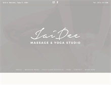 Tablet Screenshot of jaideeyoga.com